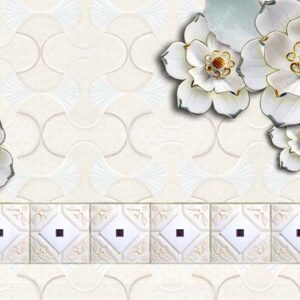 White Calla Lilies With Marble background