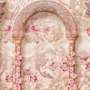 Beautiful Flowers Pole Arrangement Wallpaper