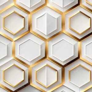 Seamless Geometric Pattern With Golden