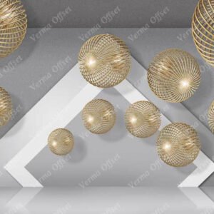 Golden & gray Shape Wallpaper