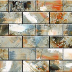 Oil Painted Bricks Wallpaper