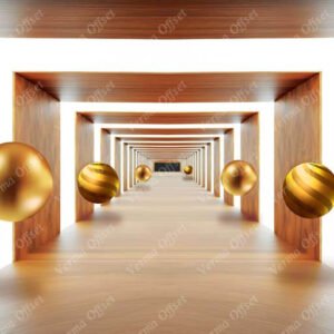 3d Wood Gallery Seen Wallpaper