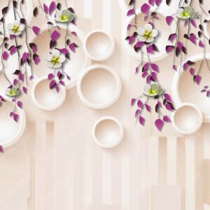 Beautiful Flowers Arrangement With Round Shape