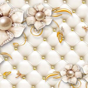 Dimond Pink Flower wallpaper