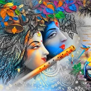 Lord Shree Krishna with Radha Ji Wall Mural