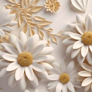 3d Flower Generative AI Wallpaper