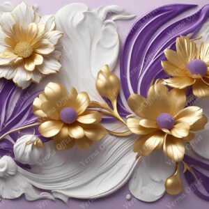 Purple Golden Tulip Flower wallpaper