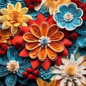 Colorful Paper Flower