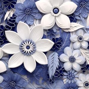 Blue Flowers Wallpaper