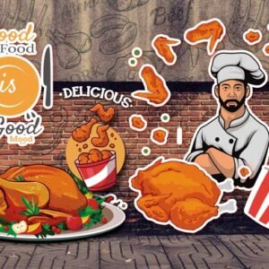 Restorent Mural 037 - Printable File