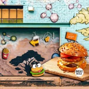 Restorent Wall Art 080 - For Interior